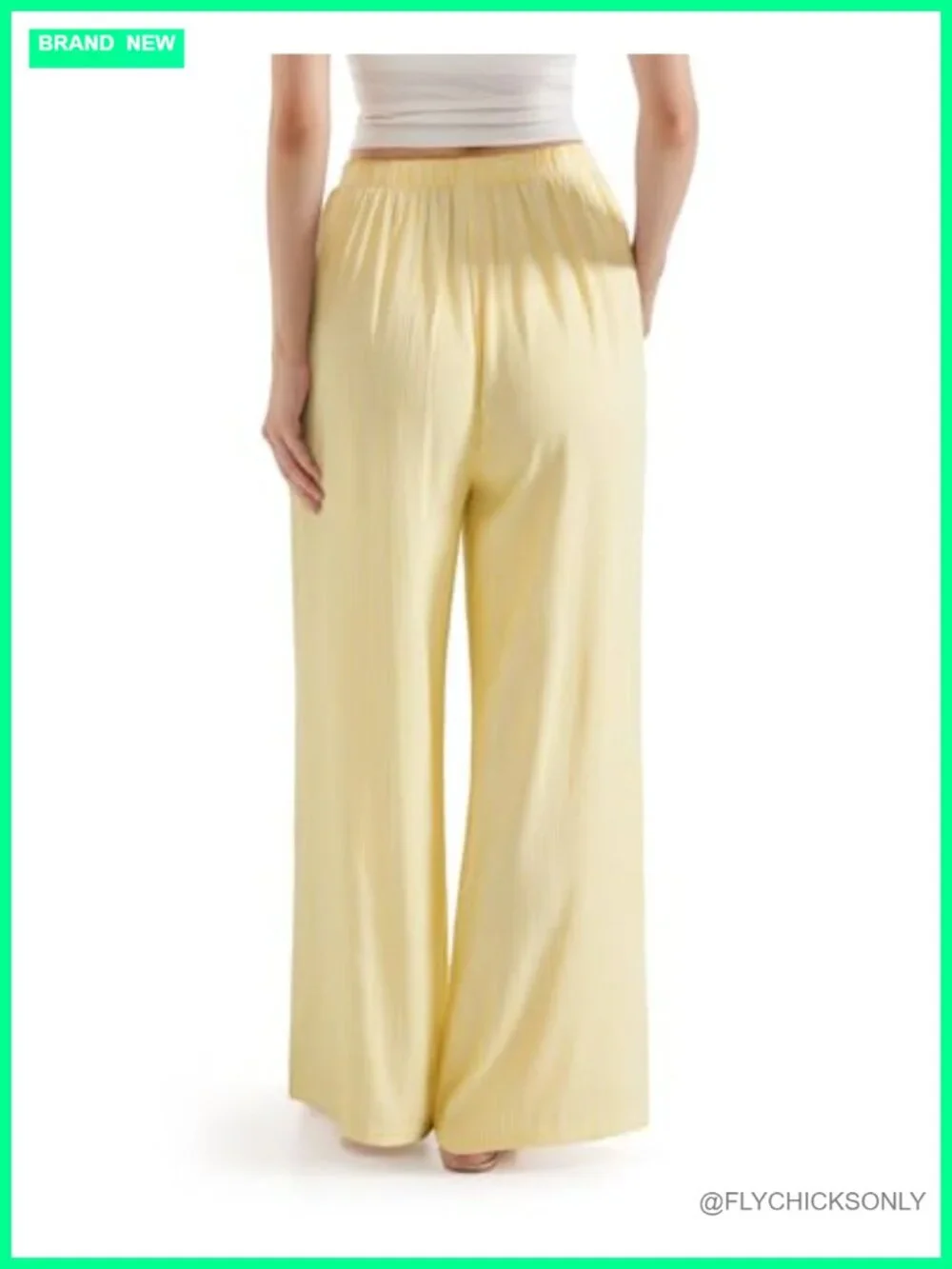 Linen Blend Wide Leg Palazzo Pants with Pockets High Waisted Drawstring